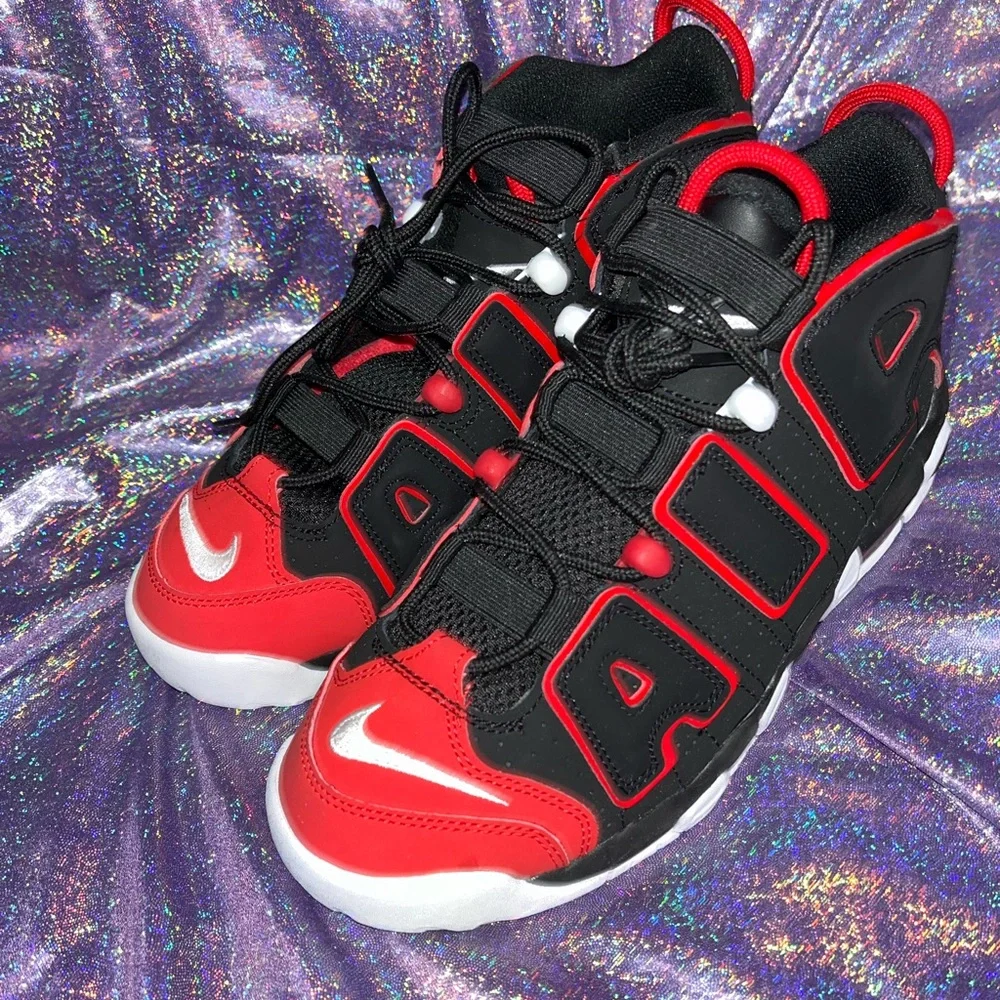 Nike Air More Uptempo 96 GS PIPPEN Red Toe black